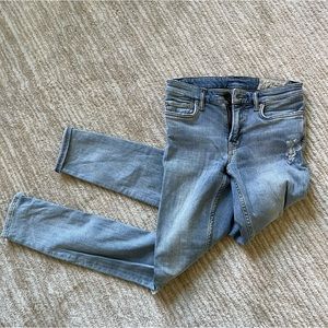 AllSaints skinny distressed jeans